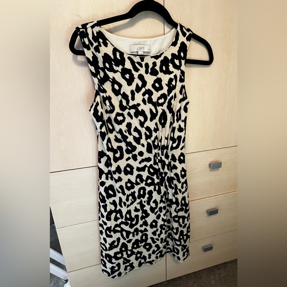 Ann Taylor LOFT Cheetah Print Sleeveless Dress